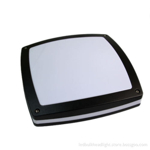 Square outdoor led ceiling light 20W 1600Llm Wall mounted bulkhead light 6000K